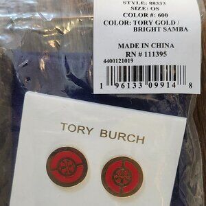New Tory Burch enamel earrings